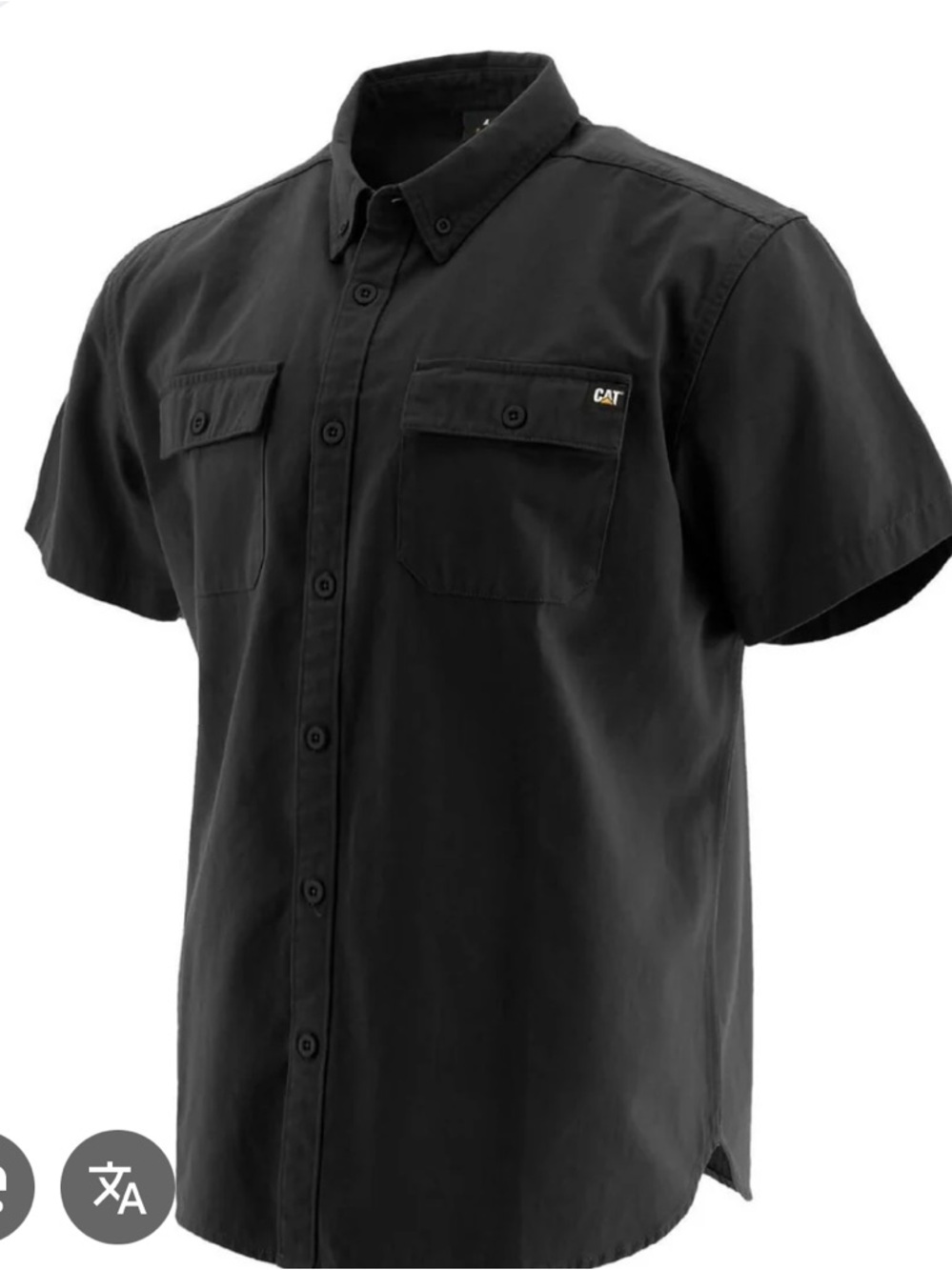 Caterpillar CAT canvas 100% cotton work shirt XXL - Black